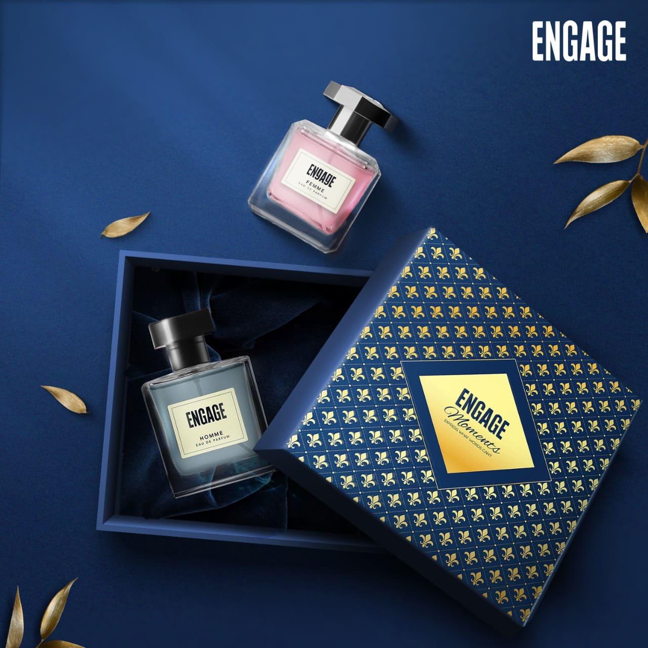 Engage Gift Luxury Perfume Set - Moments For Men & Women, 200ml, Long Lasting, Assorted Pack, Fresh & Floral, Wedding Gift, Anniversary Gift, 100ml x 2_2 Engage Gift Luxury Perfume Set - Moments For Men & Women, 200ml, Long Lasting, Assorted Pack, Fresh & Floral, Wedding Gift, Anniversary Gift, 100ml x 2_2