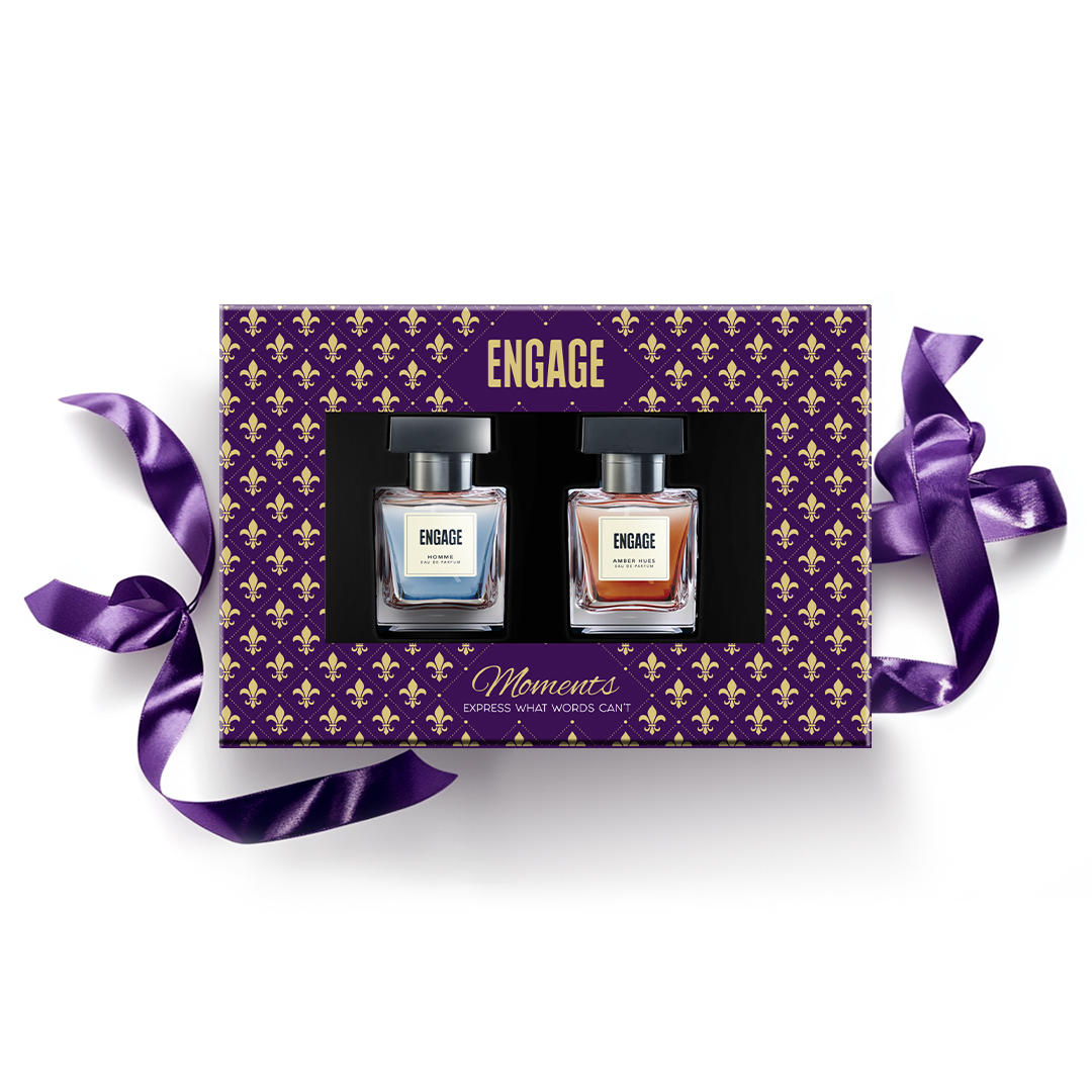 Engage Gift Luxury Perfume Set - Moments For Men, 100ml, Long Lasting, Assorted Pack, Birthday Gift, Anniversary Gift, 50ml x 2 Engage Gift Luxury Perfume Set - Moments For Men, 100ml, Long Lasting, Assorted Pack, Birthday Gift, Anniversary Gift, 50ml x 2