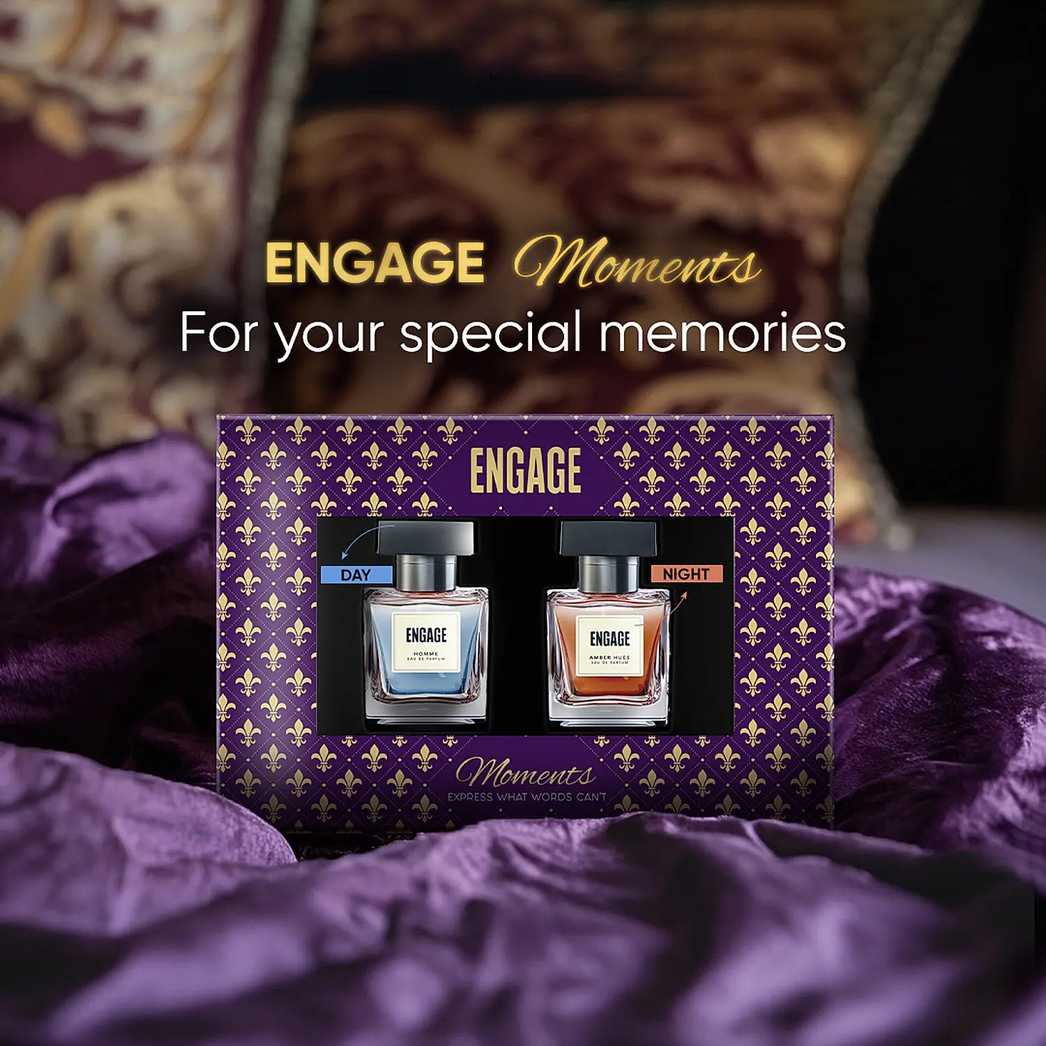 Engage Gift Luxury Perfume Set - Moments For Men, 100ml, Long Lasting, Assorted Pack, Birthday Gift, Anniversary Gift, 50ml x 2 Engage Gift Luxury Perfume Set - Moments For Men, 100ml, Long Lasting, Assorted Pack, Birthday Gift, Anniversary Gift, 50ml x 2
