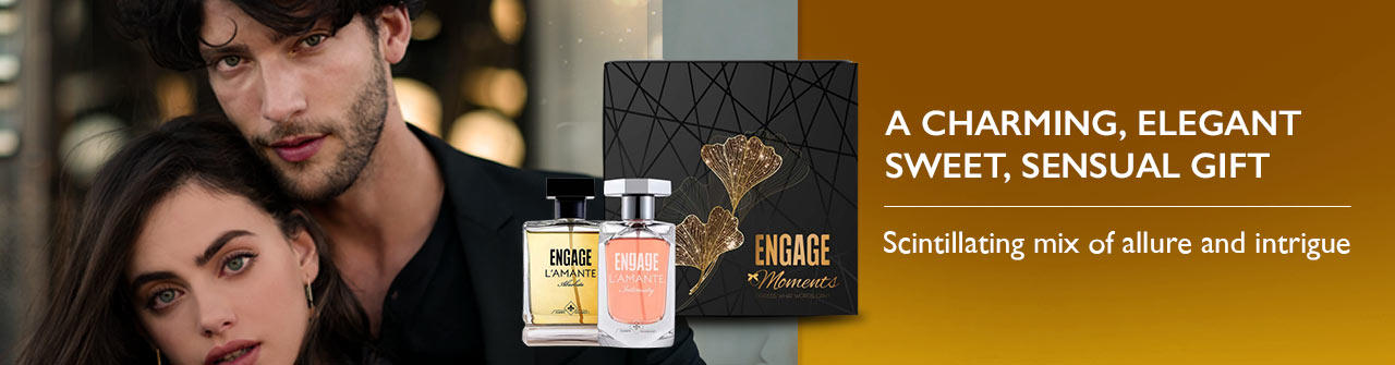 Engage Gift Luxury Perfume Set - L'amante Moments Gift Box For Men & Women, 100 ml, Long Lasting, Wedding Gift, Anniversary Gift, 100ml x 2 Engage Gift Luxury Perfume Set - L'amante Moments Gift Box For Men & Women, 100 ml, Long Lasting, Wedding Gift, Anniversary Gift, 100ml x 2