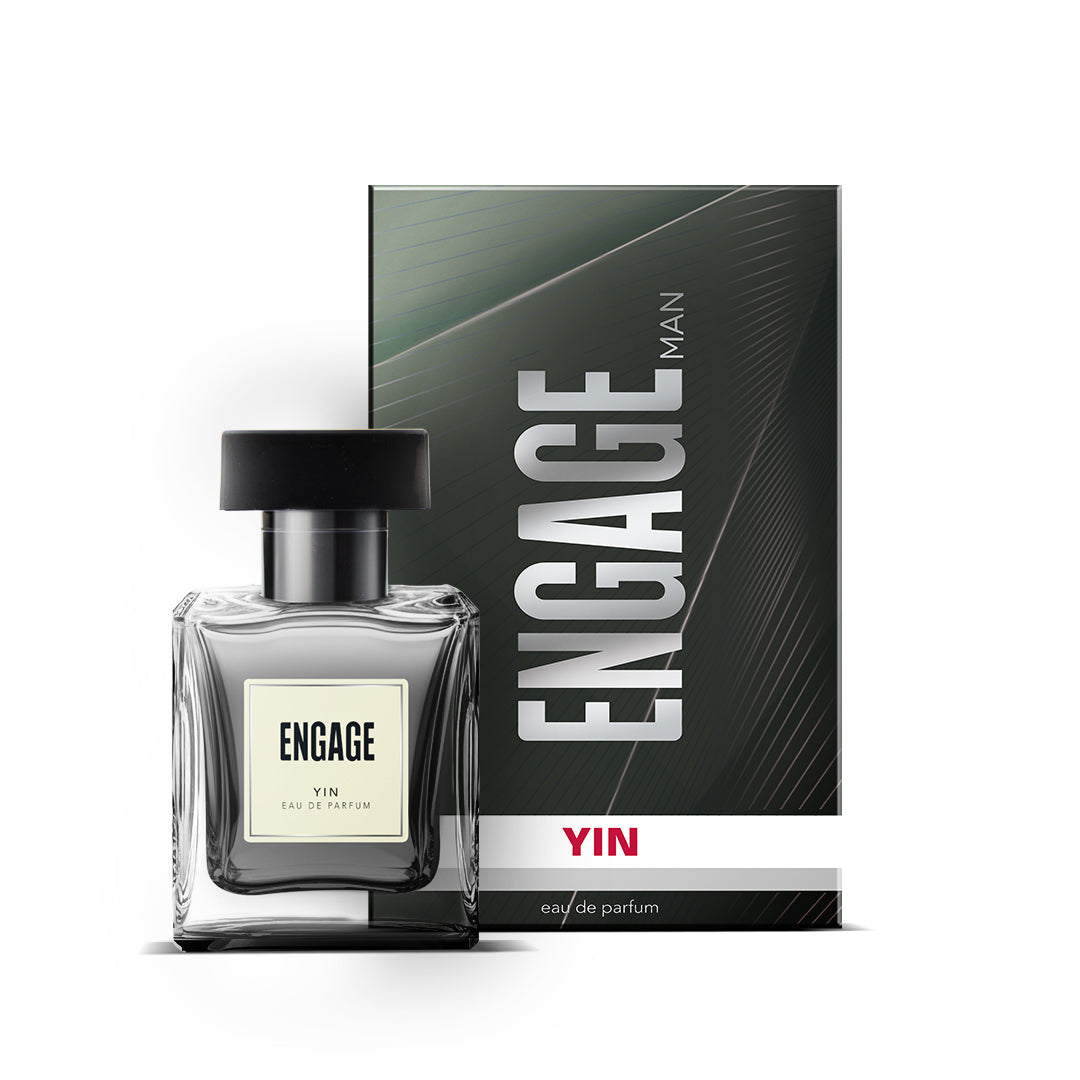 Engage Yin Eau De Parfum for Men, Citrus & Fresh, Luxury & Skin Friendly, Long Lasting Fragrance 50ml