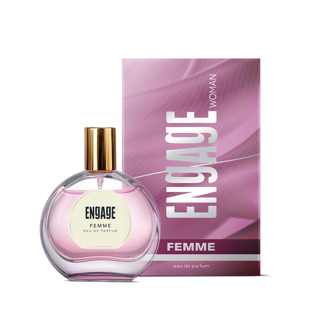 Engage Femme Eau De Parfum for Women, Citrus & Floral, Luxury & Skin Friendly, Long Lasting Fragrance 50ml