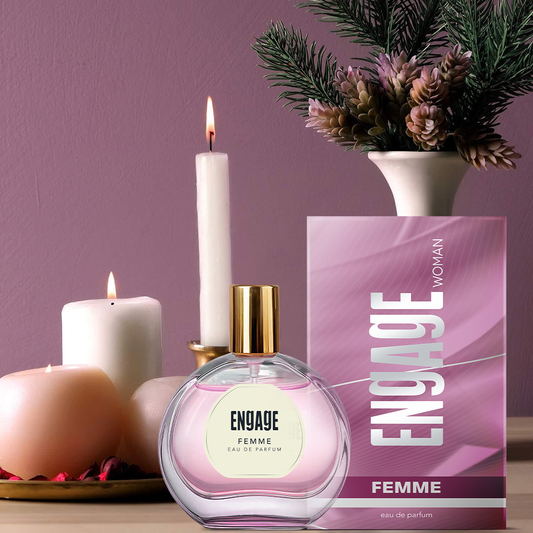 Engage Femme Eau De Parfum for Women, Citrus & Floral, Luxury & Skin Friendly, Long Lasting Fragrance 50ml