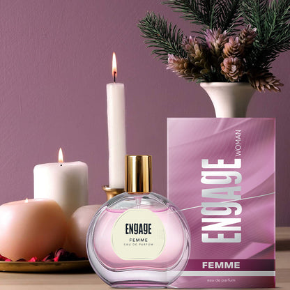 Engage Femme Eau De Parfum for Women, Citrus & Floral, Luxury & Skin Friendly, Long Lasting Fragrance 50ml