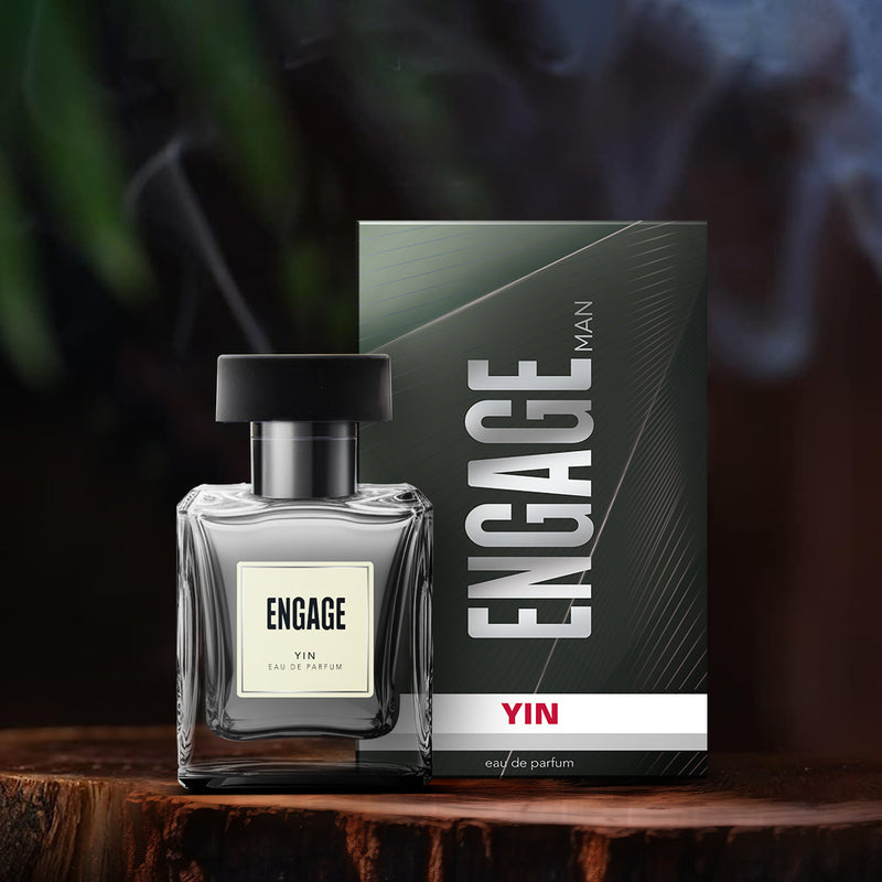 Engage Yin Eau De Parfum for Men, Citrus & Fresh, Luxury & Skin Friendly, Long Lasting Fragrance 50ml