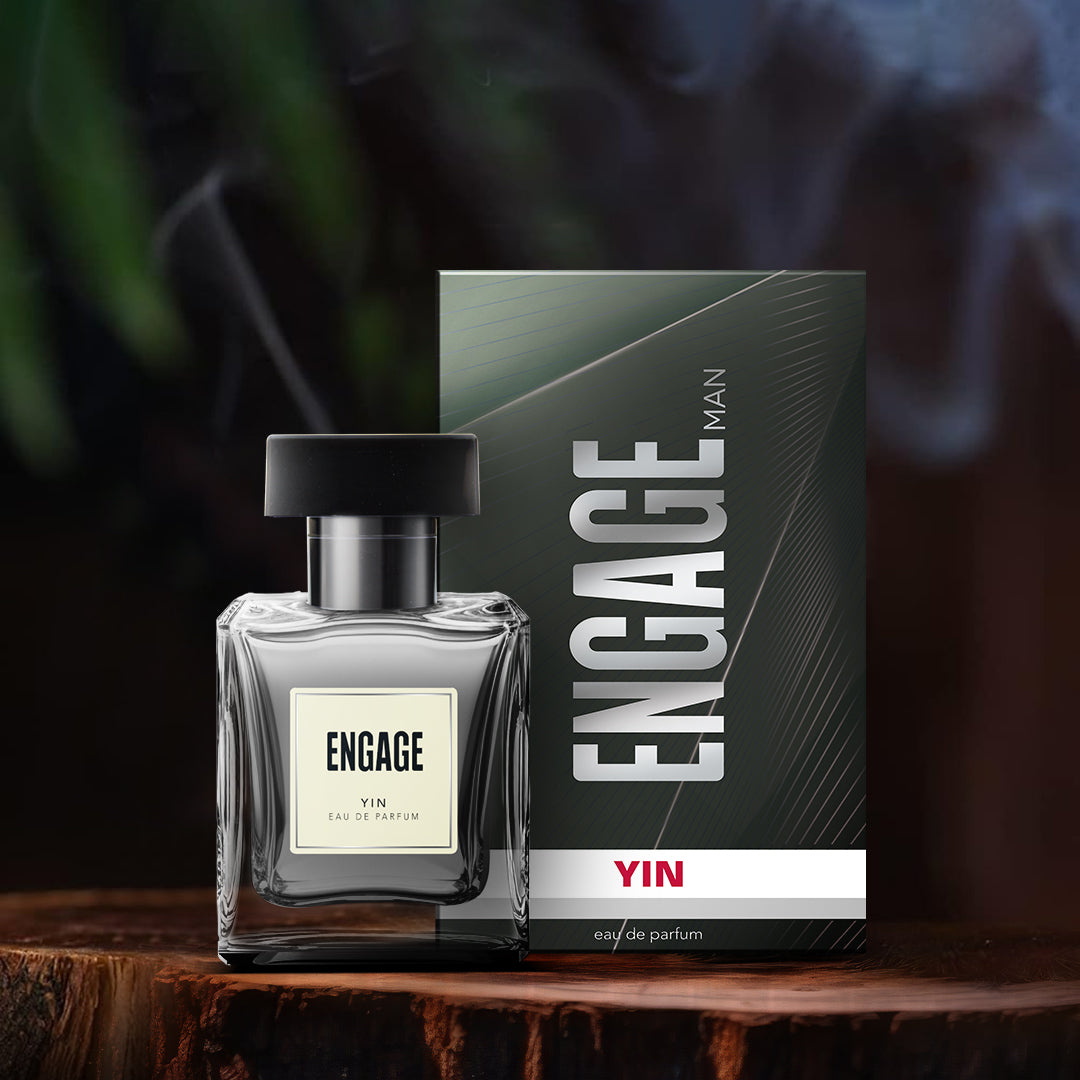 Engage Yin Eau De Parfum for Men, Citrus & Fresh, Luxury & Skin Friendly, Long Lasting Fragrance 50ml