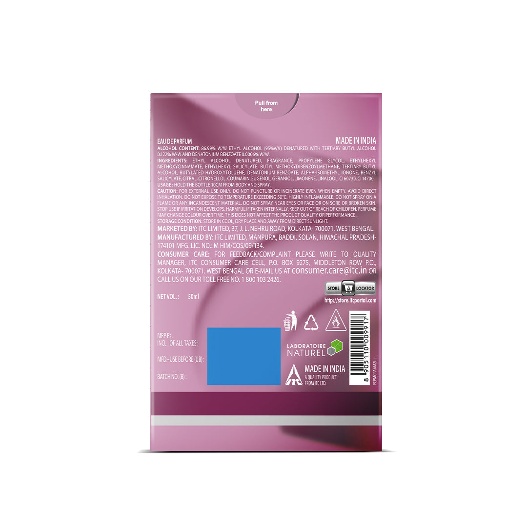 Engage Femme Eau De Parfum for Women, Citrus & Floral, Luxury & Skin Friendly, Long Lasting Fragrance 50ml