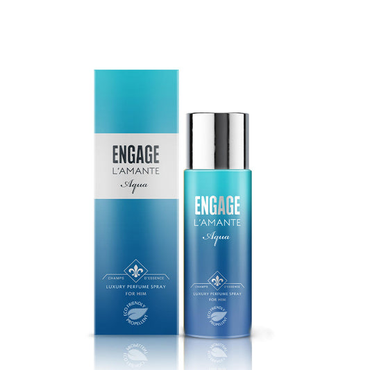 L'amante Aqua Perfume Spray For Him, Eco-Friendly Propellant, Soft Touch Spray