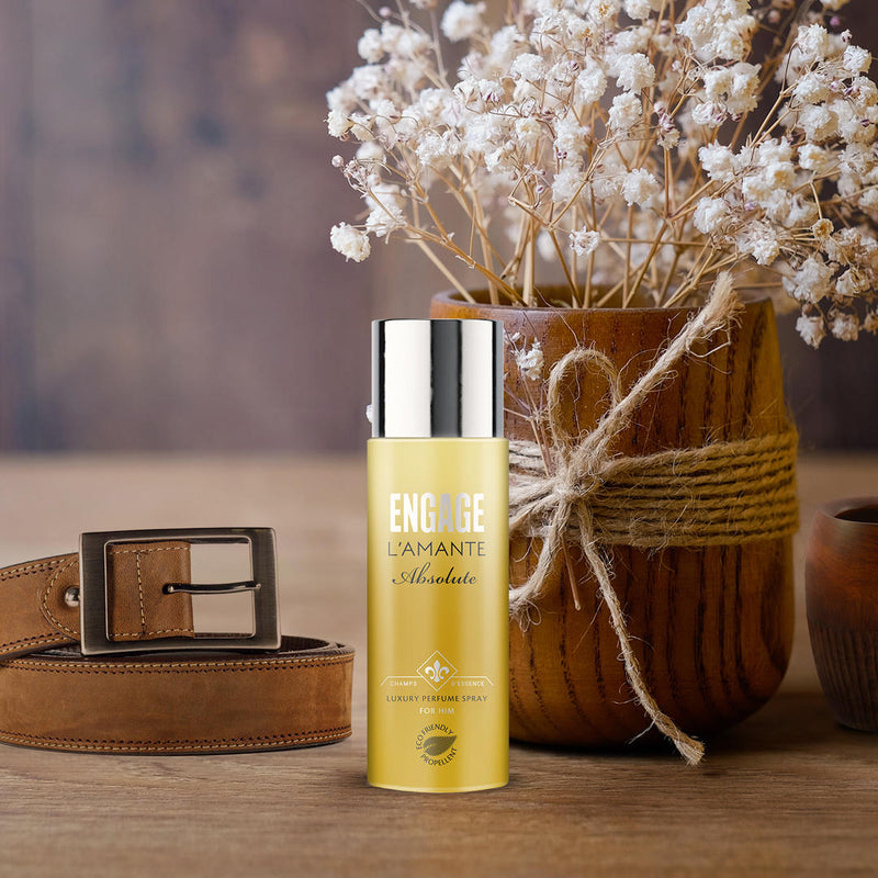 L'amante Absolute Perfume Spray For Him, Eco-Friendly Propellant, Soft Touch Spray