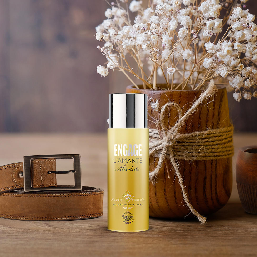 L'amante Absolute Perfume Spray For Him, Eco-Friendly Propellant, Soft Touch Spray