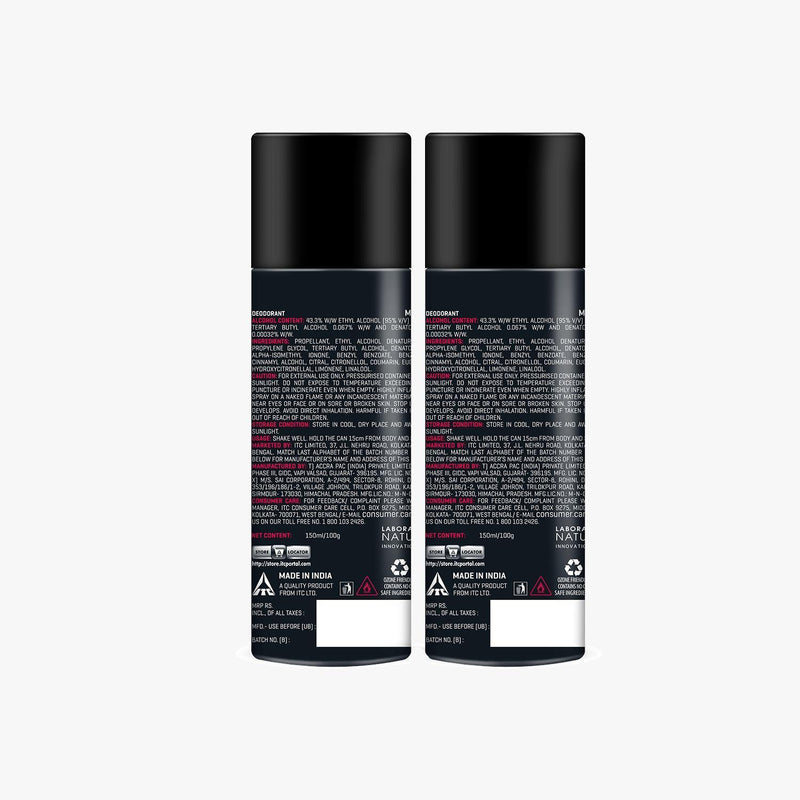 Intense Black Skies Deo Sprays For Men (Pack Of 2)