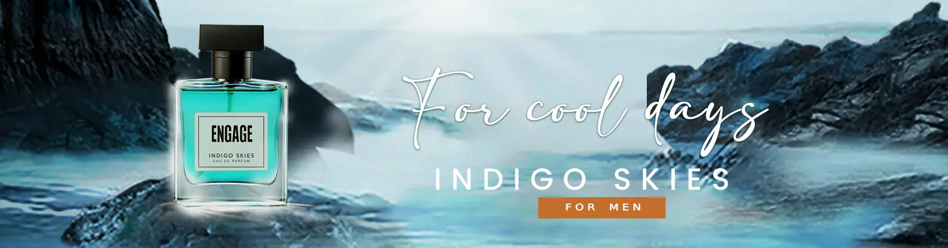 Indigo Skies Perfume for Men, Eau de Parfum, Earthy & Aqua, Long-Lasting