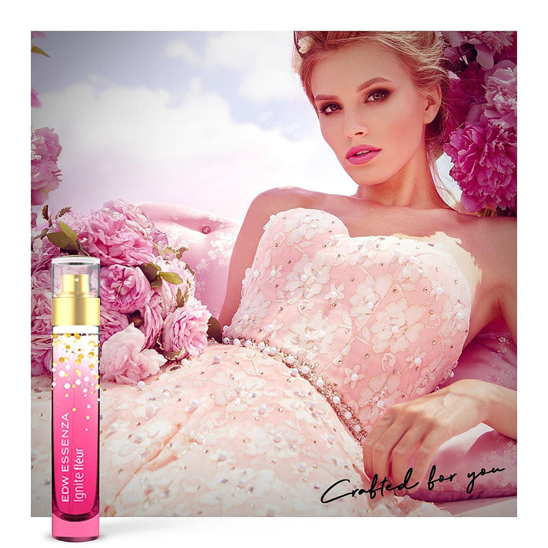 Ignite Fleur Luxury Perfume for Women, Travel Sized, Eau De Toilette, Floral & Fruity, Long-Lasting, 16ml