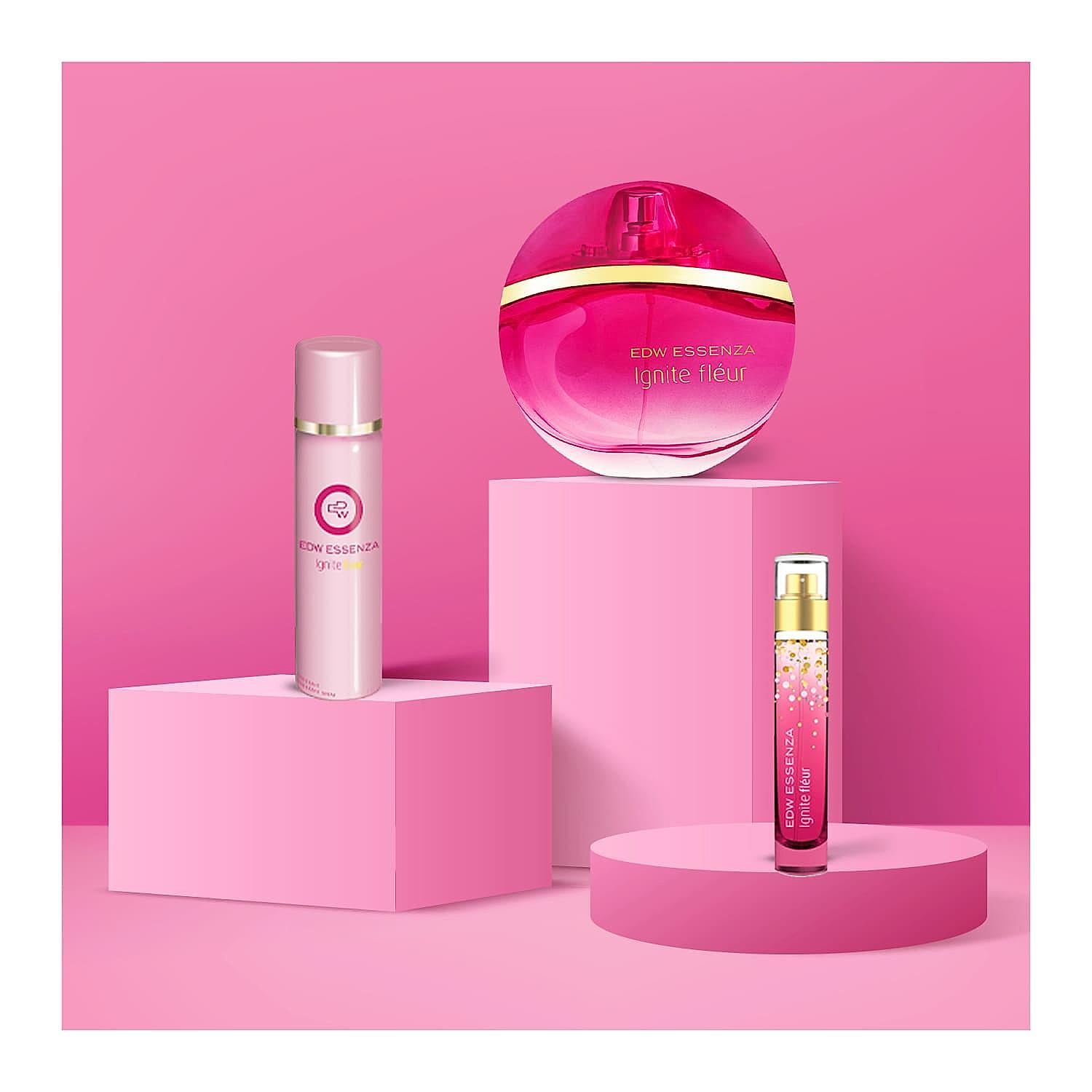 Ignite Fleur Luxury Perfume for Women, Travel Sized, Eau De Toilette, Floral & Fruity, Long-Lasting, 16ml