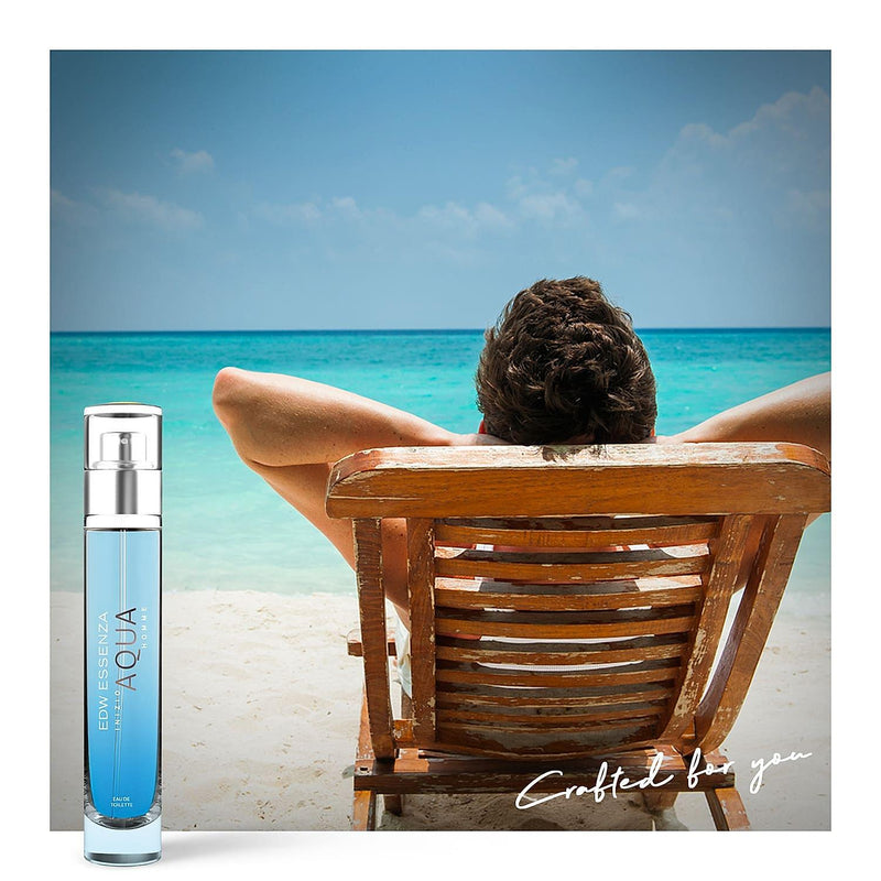 Inizio Aqua Homme Luxury Perfume for Men, Travel Sized, Eau De Toilette, Aqua & Citrus, Long-Lasting, 16ml