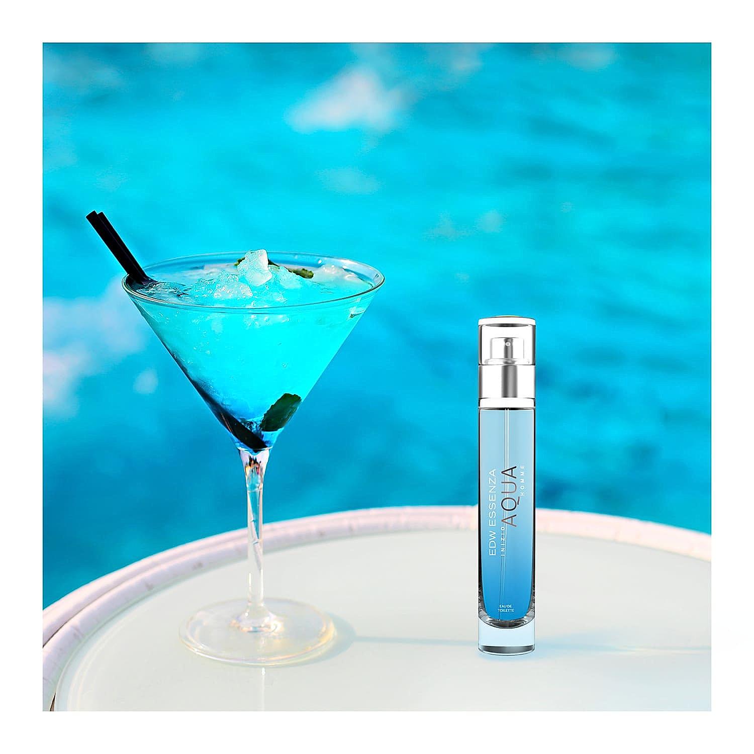 Inizio Aqua Homme Luxury Perfume for Men, Travel Sized, Eau De Toilette, Aqua & Citrus, Long-Lasting, 16ml