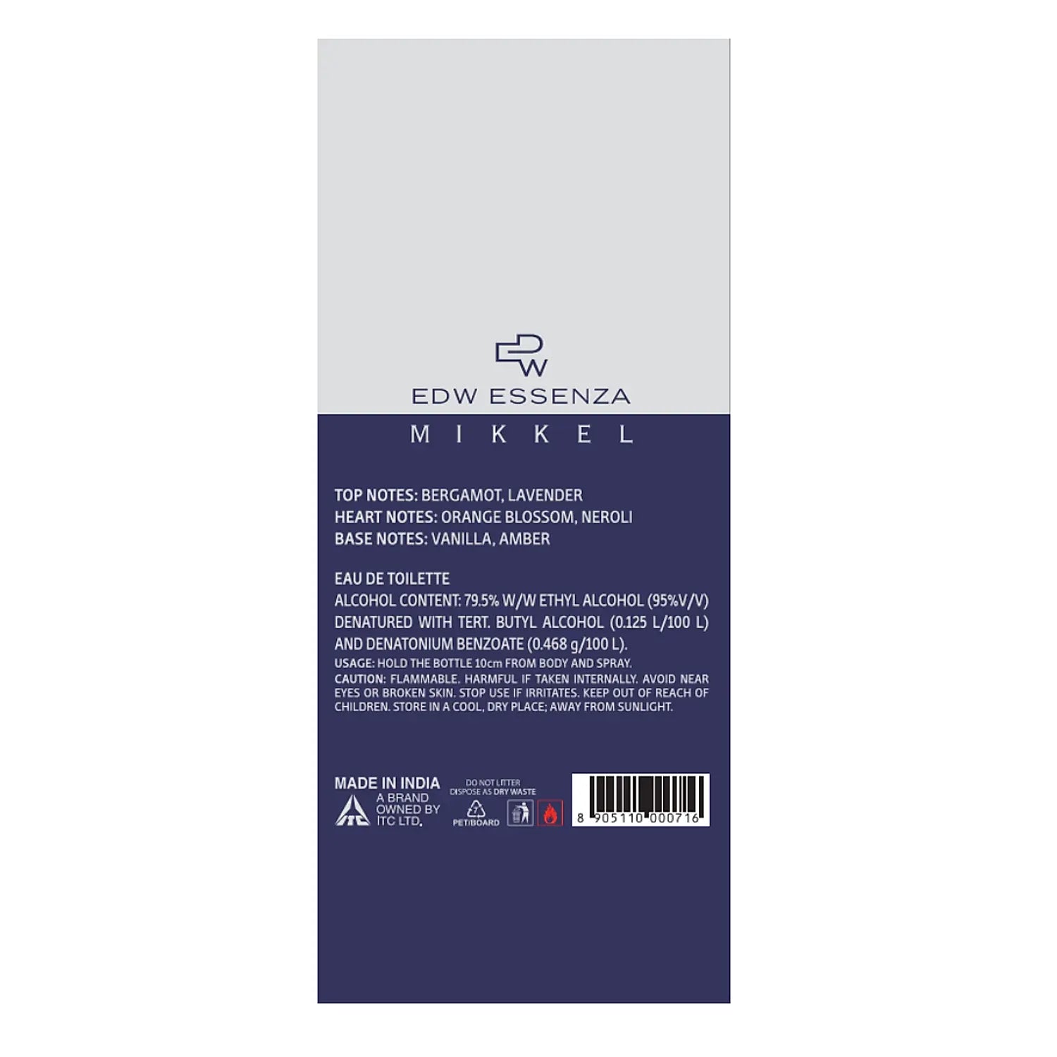 Mikkel Luxury Perfume for Men, Travel Sized, Eau De Toilette, Citrus & Ambery, Long-Lasting, 16ml