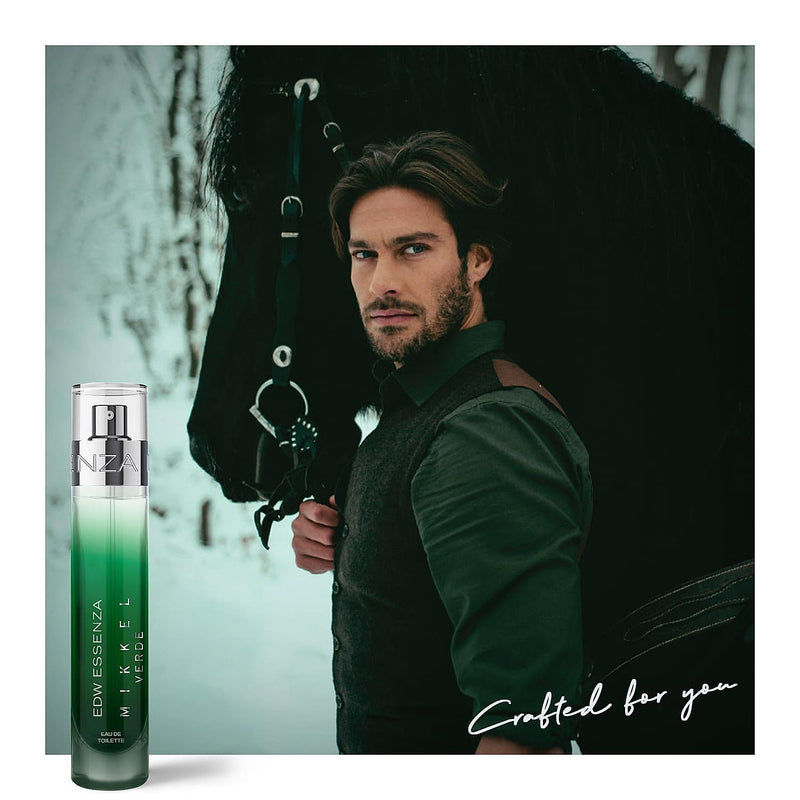 Mikkel Verde Luxury Perfume for Men, Travel Sized, Eau De Toilette, Earthy & Woody, Long-Lasting, 16ml