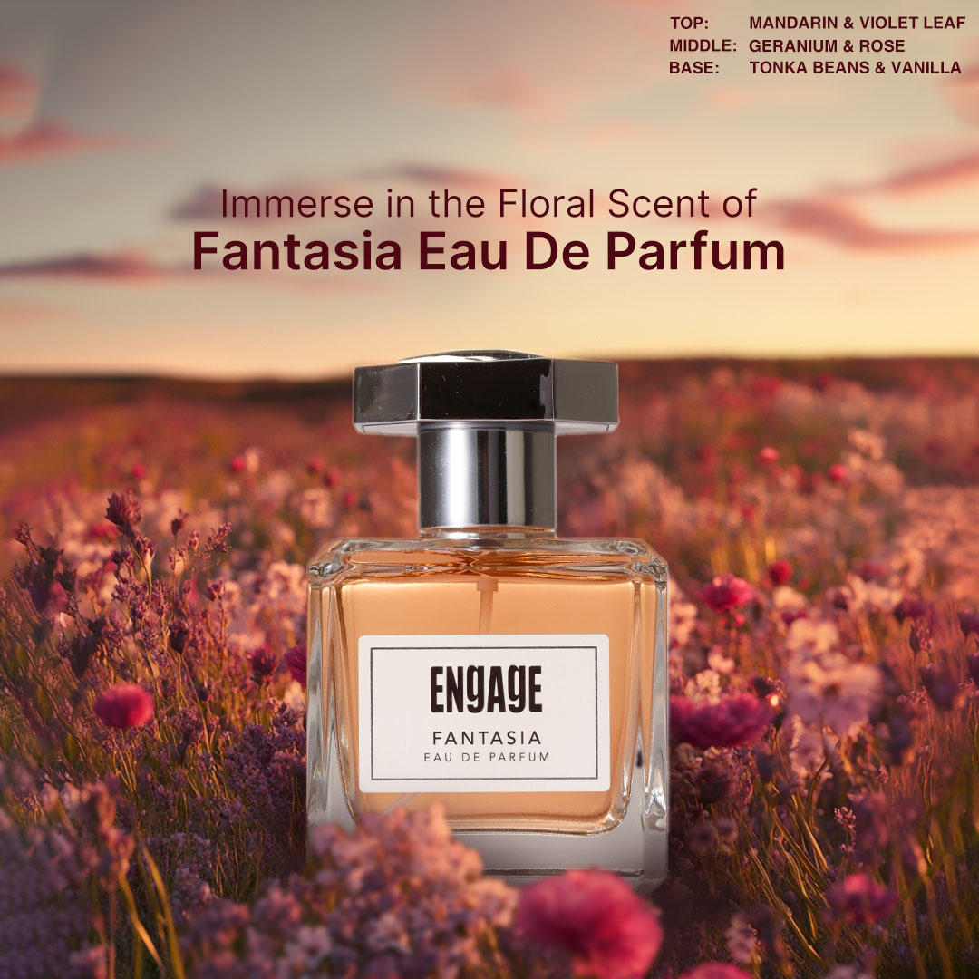 Engage Gift - Exquisite Collection Luxury Beauty Set for Women, Fantasia Eau De Parfum (100ml) & Fantasia Shower Gel (250ml), Combo Set of 2, Gift For Women, Anniversary Gift