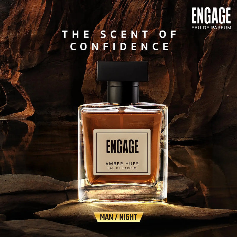 Amber Hues Perfume for Men, Eau de Parfum, Ambery & Warm, Long-Lasting