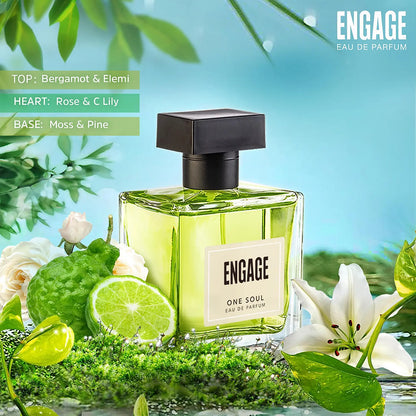 One Soul Gender-Free Perfume, Eau de Parfum, Citrus & Spicy, Long-Lasting