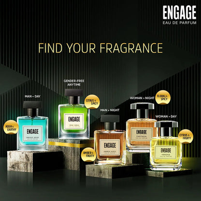 One Soul Gender-Free Perfume, Eau de Parfum, Citrus & Spicy, Long-Lasting