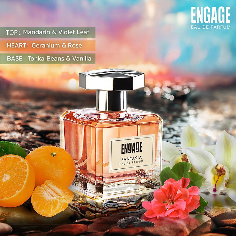 Fantasia Perfume for Women, Eau de Parfum, Floral & Spicy, Long-Lasting