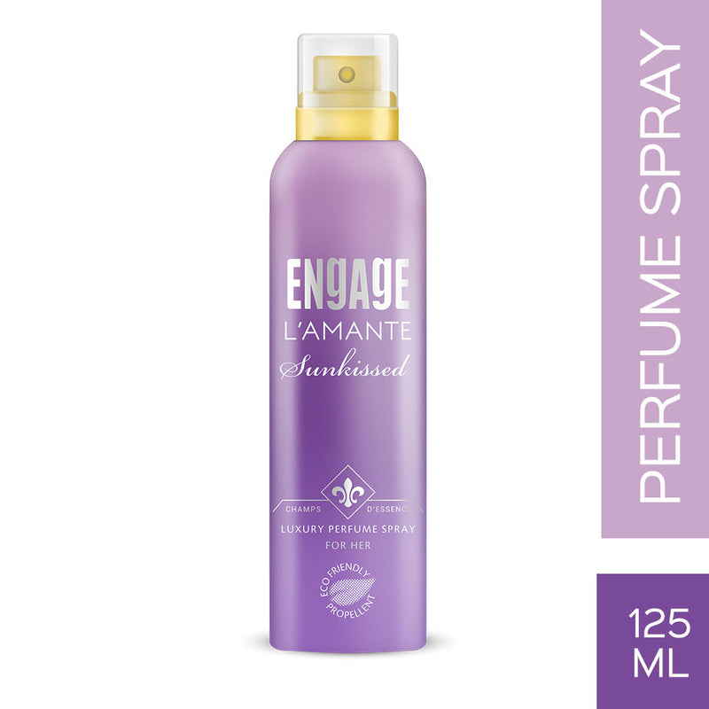 L'amante Sunkissed Perfume Spray for Her, Eco-friendly Propellant, Soft Touch Spray