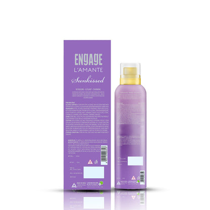 L'amante Sunkissed Perfume Spray for Her, Eco-friendly Propellant, Soft Touch Spray