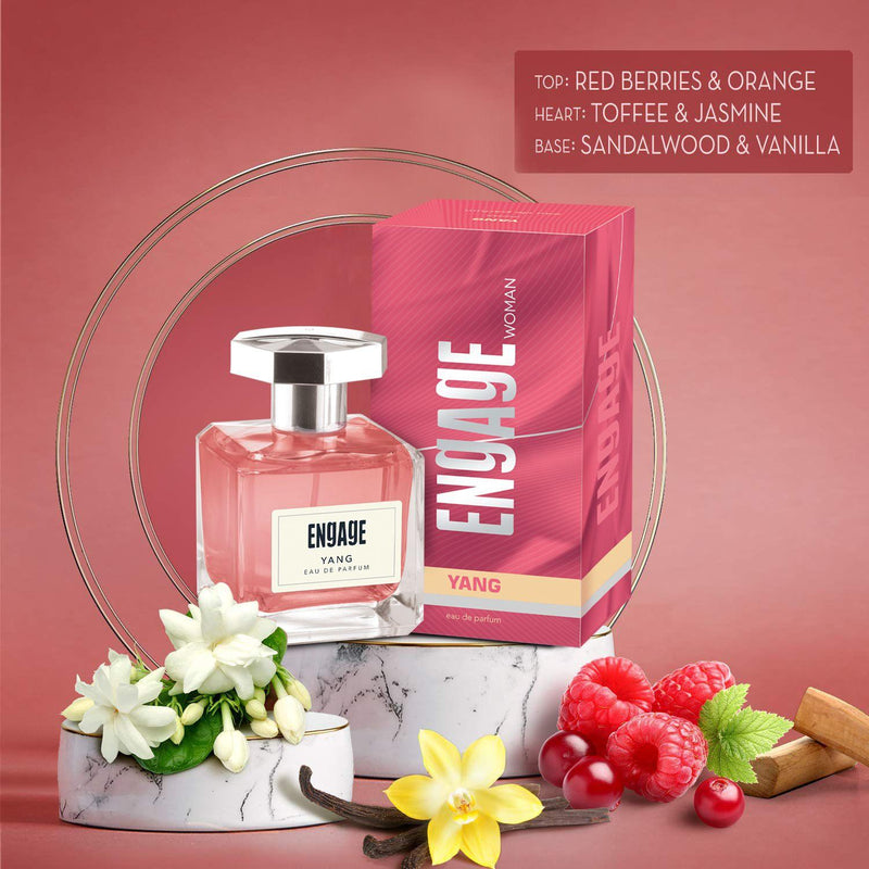 Engage Gift Luxury Perfume Set - Moments For Women, 200ml, Long Lasting, Assorted Pack, Fruity & Floral, Birthday Gift, Anniversary Gift, 100ml x 2