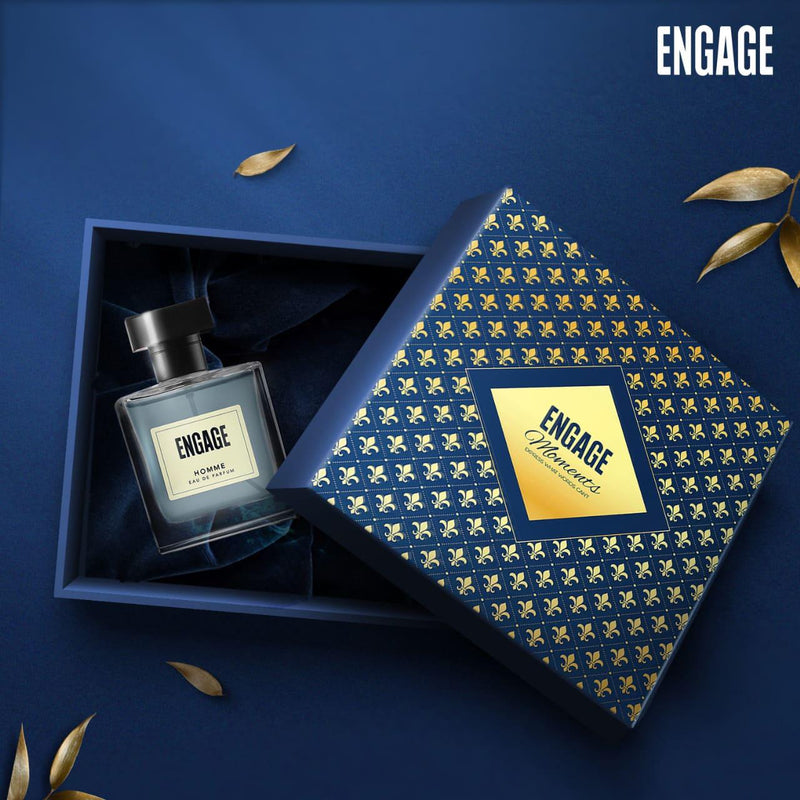 Engage Gift Luxury Perfume Set - Moments For Men, 100ml, Long Lasting, Fresh & Citrus, Birthday Gift, Anniversary Gift