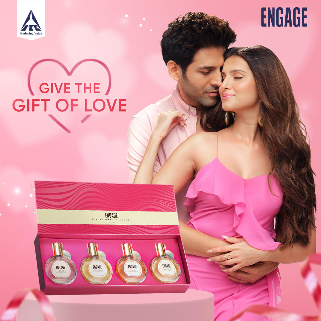 Engage Gift Assorted Luxury Perfume Set - For Women, 100ml, Long Lasting, Assorted Pack, Birthday Gift, Anniversary Gift, 25ml x 4