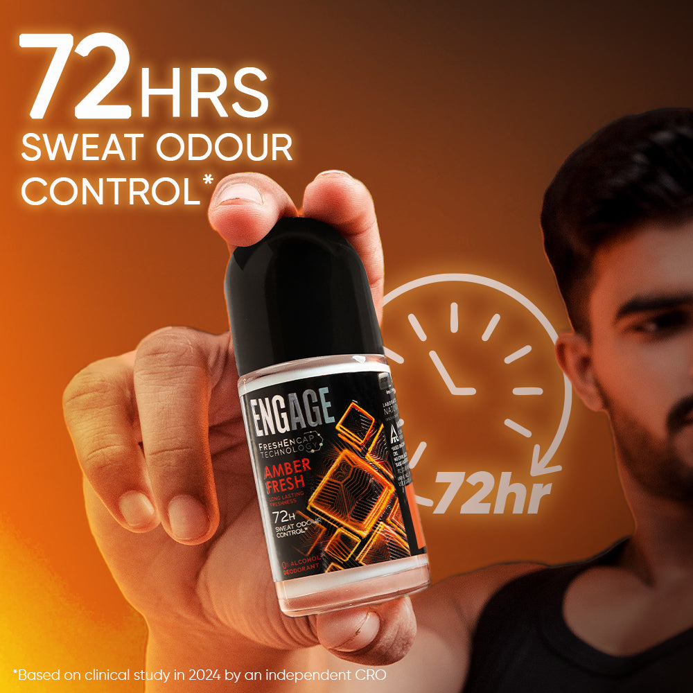 Engage Roll On Amber Fresh 50mL