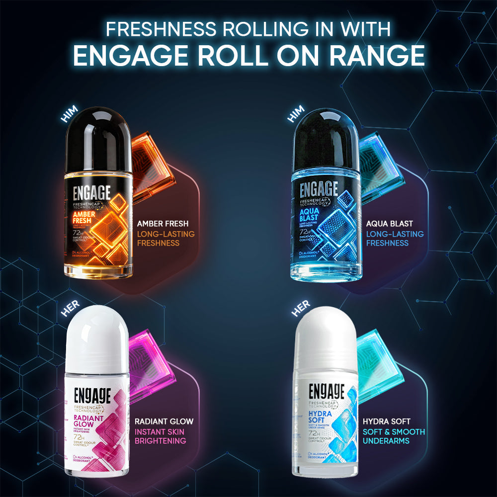 Engage Roll On Amber Fresh 50mL